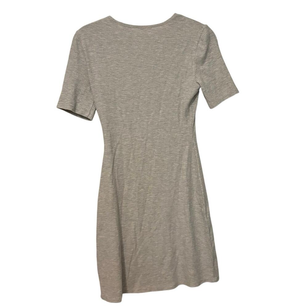 Reformation Beige Ribbed Knit Mini Dress Size Small - Picture 3 of 5